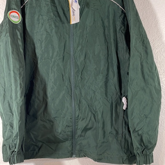 CORE 365 BY NORTH END WINDBREAKER SIZE LARGE FRONT ZIP POCKETS FOREST GREEN NEW - Picture 5 of 14